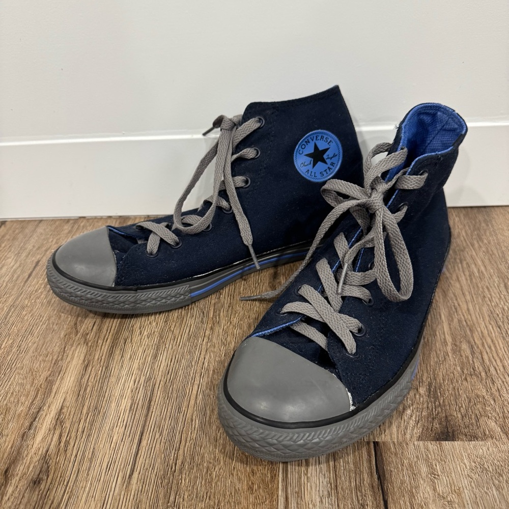 Converse High-Top Sneakers - Dark Blue and Gray